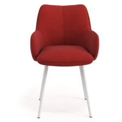 Silla confidente tapizada Gala, estructura 4 patas