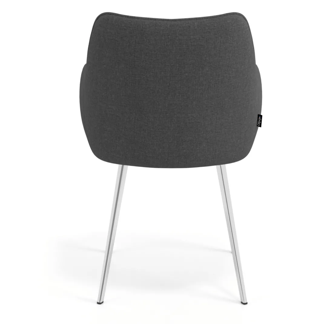Silla confidente tapizada Gala, estructura 4 patas