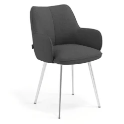 Silla confidente tapizada Gala, estructura 4 patas