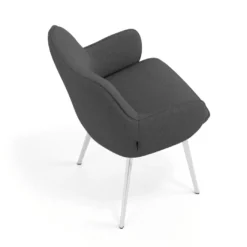 Silla confidente tapizada Gala, estructura 4 patas