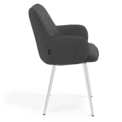Silla confidente tapizada Gala, estructura 4 patas