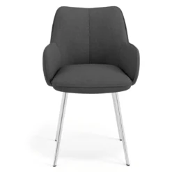 Silla confidente tapizada Gala, estructura 4 patas