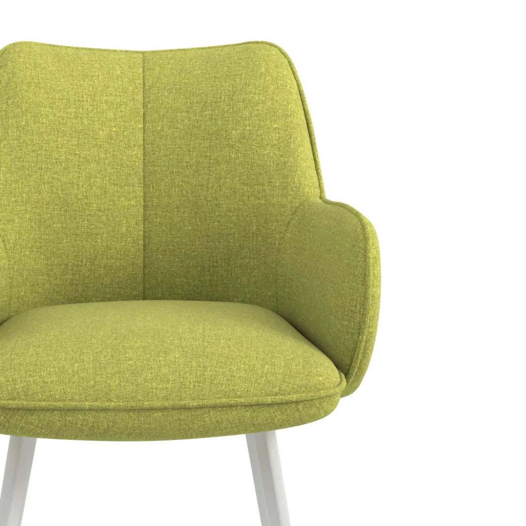 Silla confidente tapizada Gala, estructura 4 patas