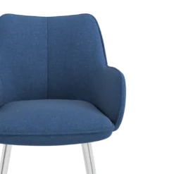 Silla confidente tapizada Gala, estructura 4 patas
