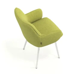 Silla confidente tapizada Gala, estructura 4 patas
