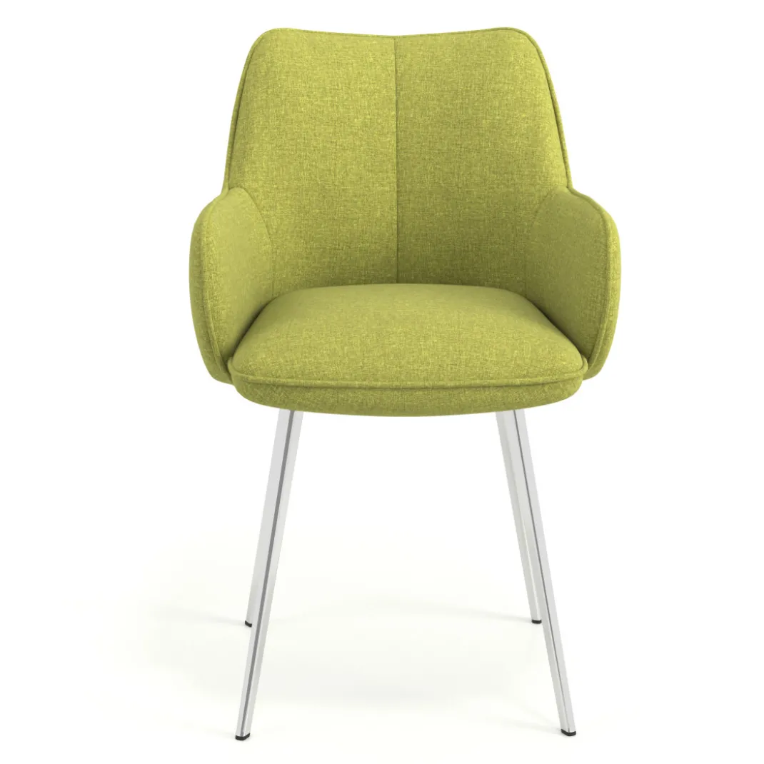 Silla confidente tapizada Gala, estructura 4 patas