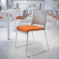 Silla Confidente tapizada Lotus