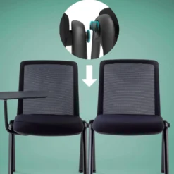 Silla de conferencias Versa con pala, respaldo de red, apilable
