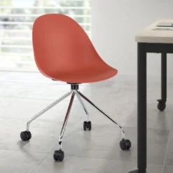 Silla de confidente Flow, con ruedas