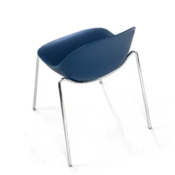 Silla de confidente Flow, 4 patas, estructura acero, apilable