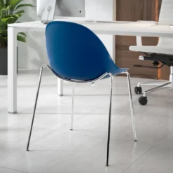 Silla de confidente Flow, 4 patas, estructura acero, apilable