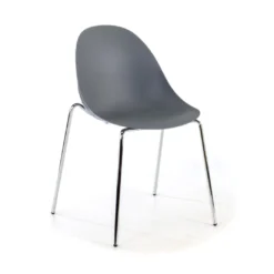 Silla de confidente Flow, 4 patas, estructura acero, apilable