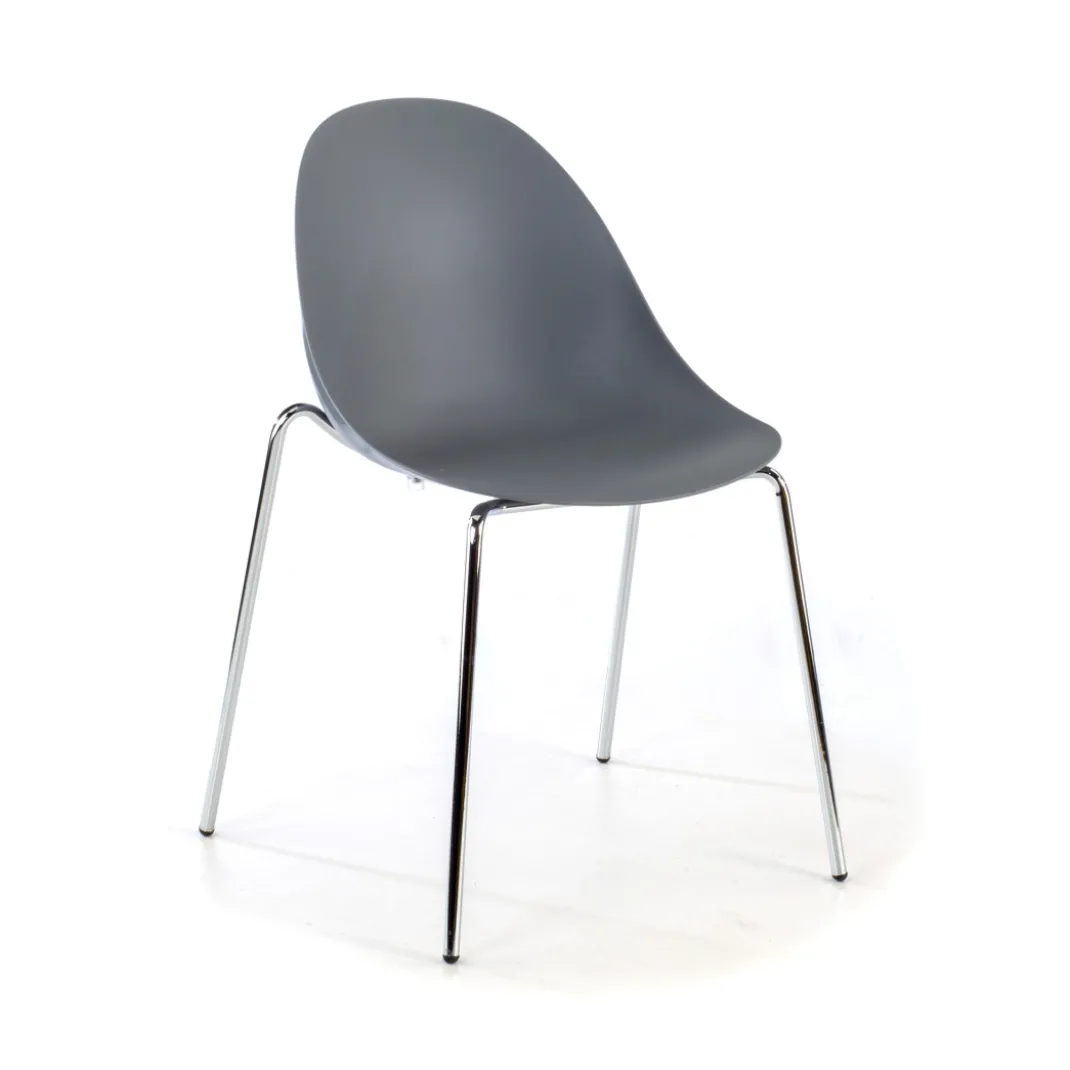 Silla de confidente Flow, 4 patas, estructura acero, apilable