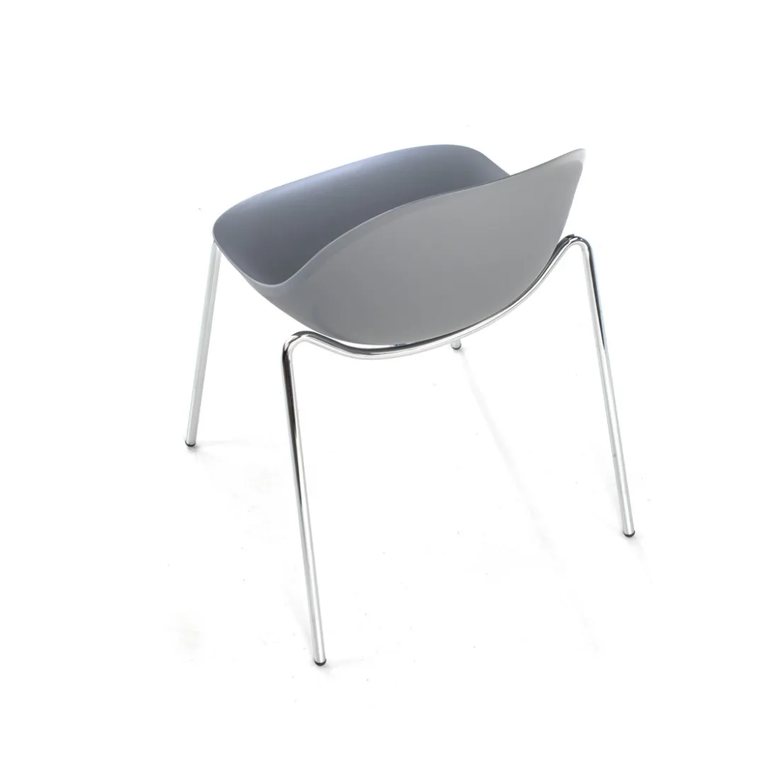 Silla de confidente Flow, 4 patas, estructura acero, apilable