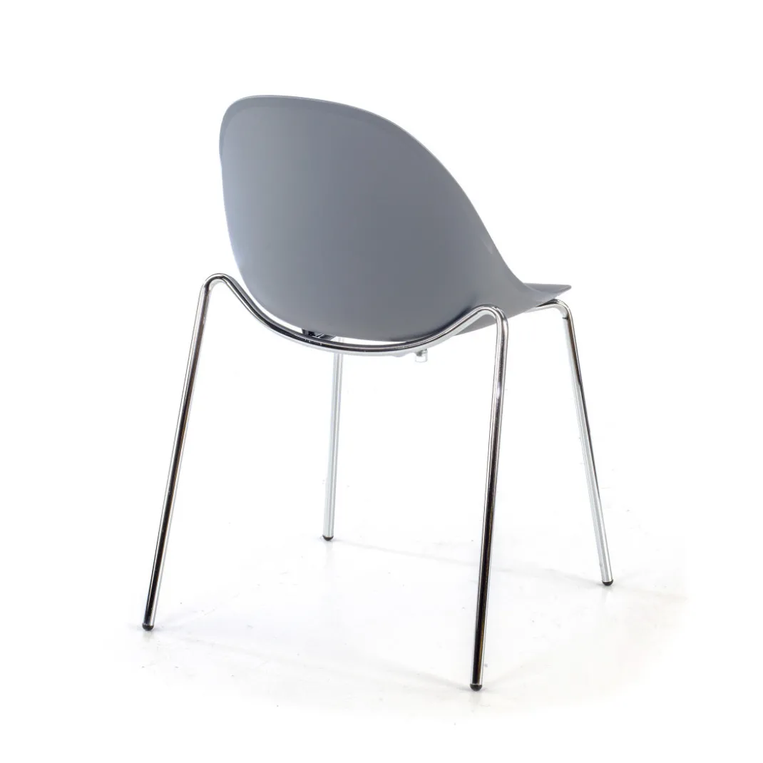 Silla de confidente Flow, 4 patas, estructura acero, apilable