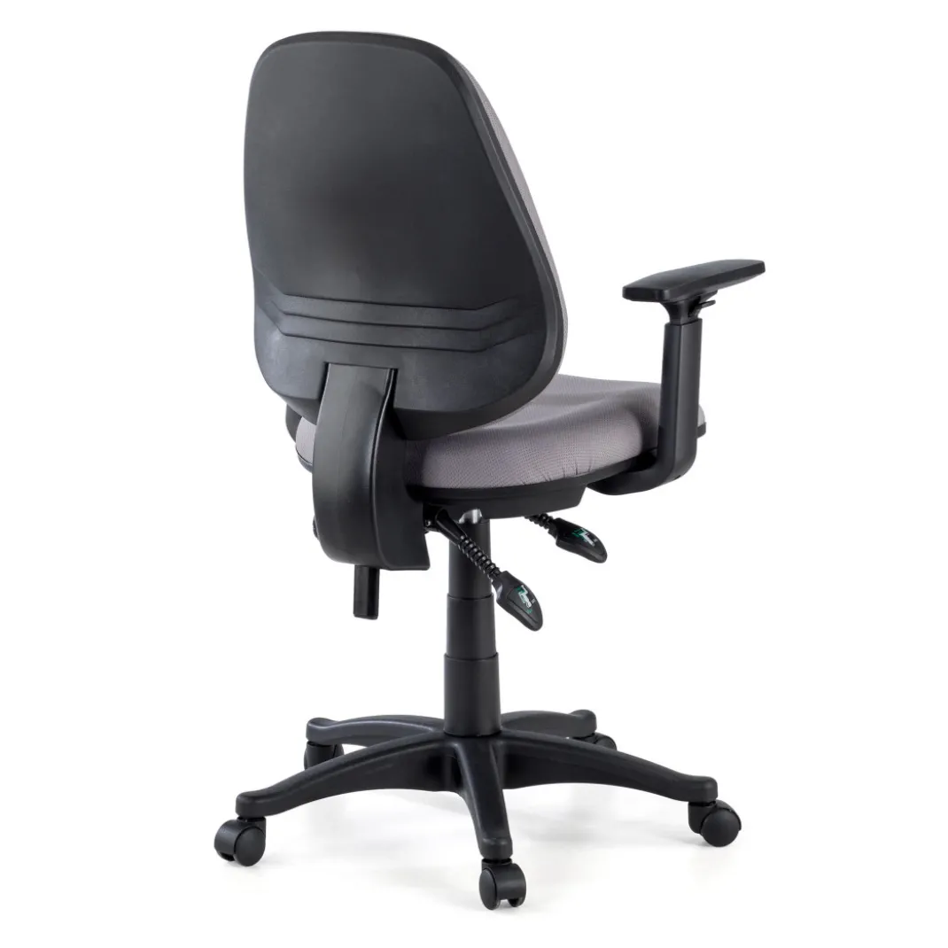 Silla de escritorio en tela Eco Con Brazos, mecanismo asyncron