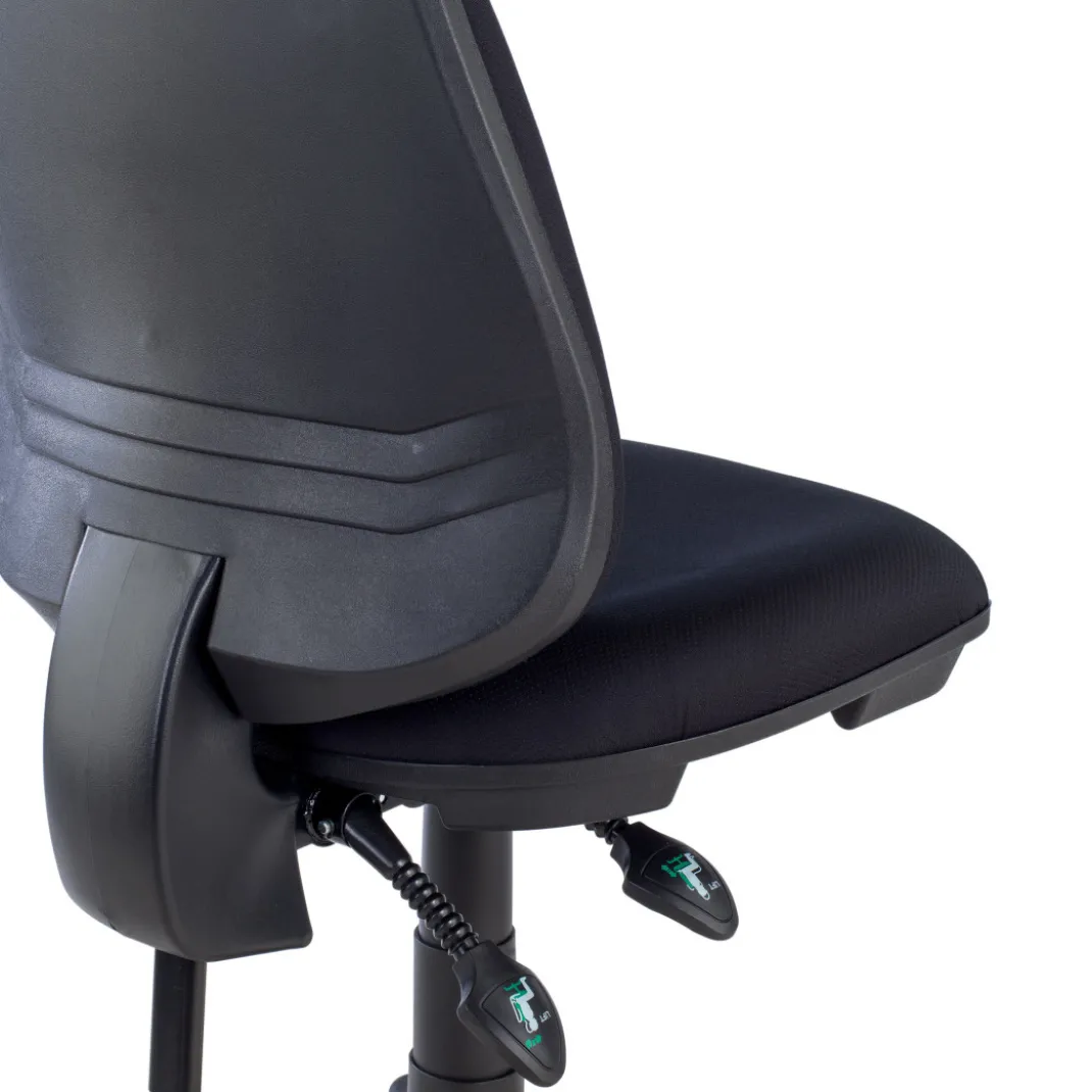 Silla de escritorio en tela Eco, mecanismo asyncron