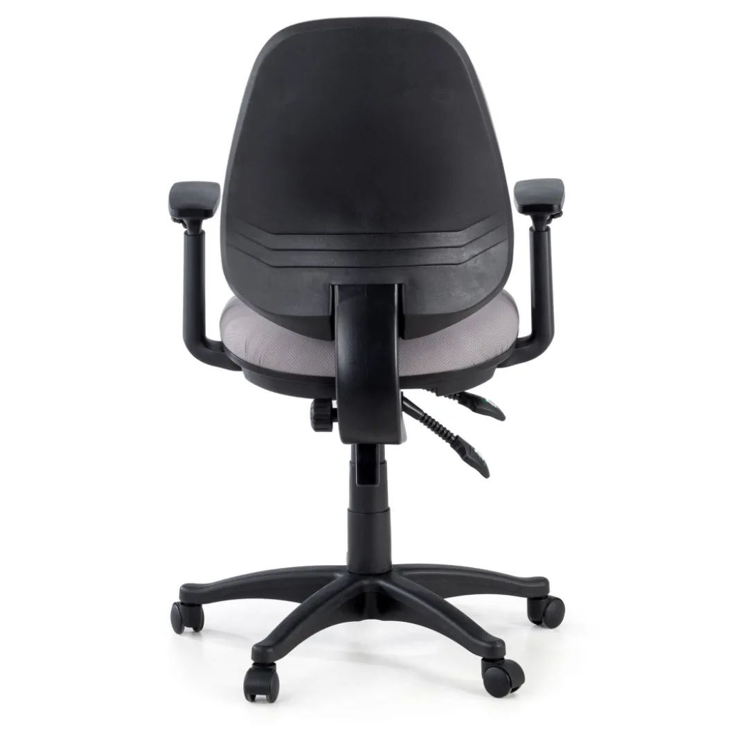 Silla de escritorio en tela Eco Con Brazos, mecanismo asyncron
