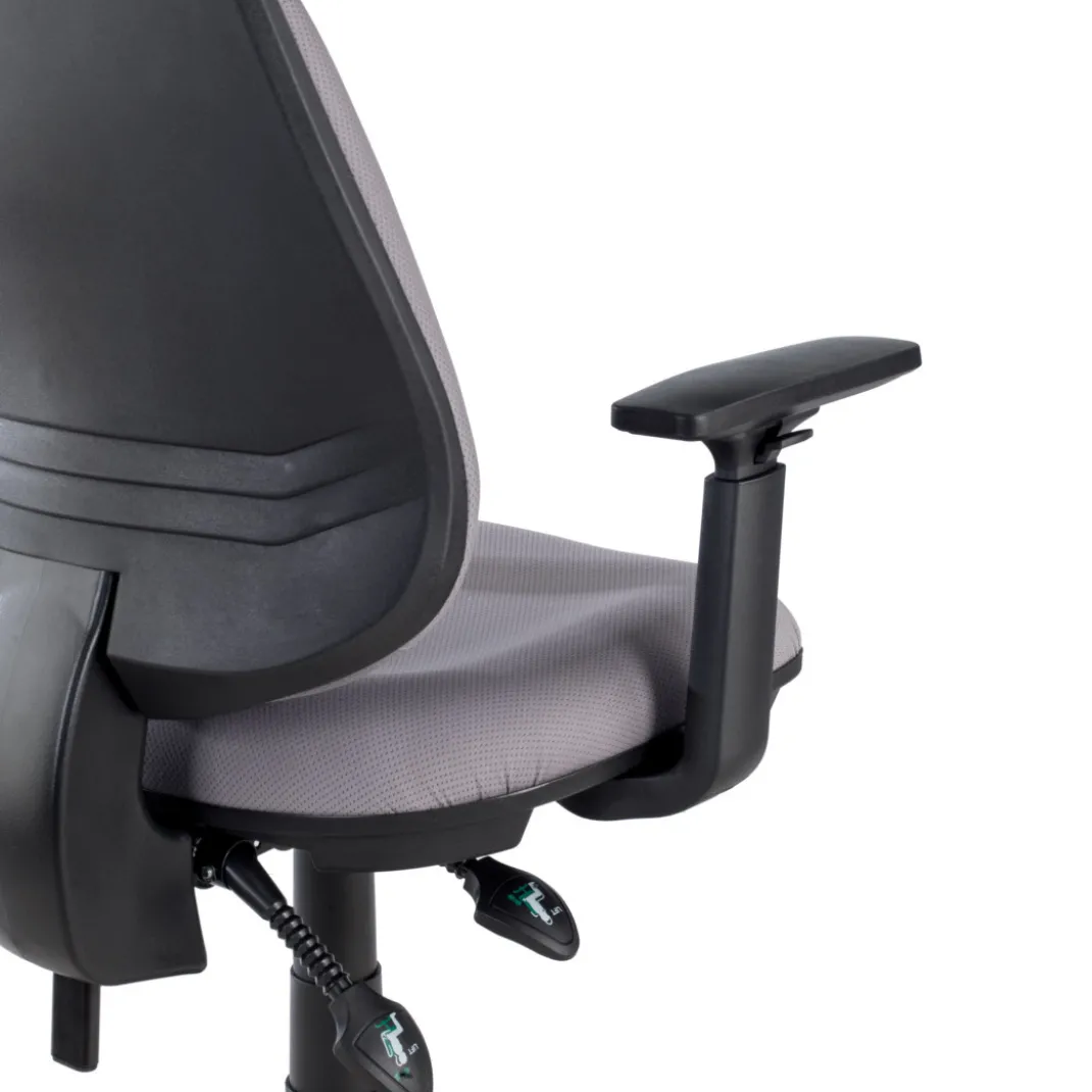 Silla de escritorio en tela Eco Con Brazos, mecanismo asyncron