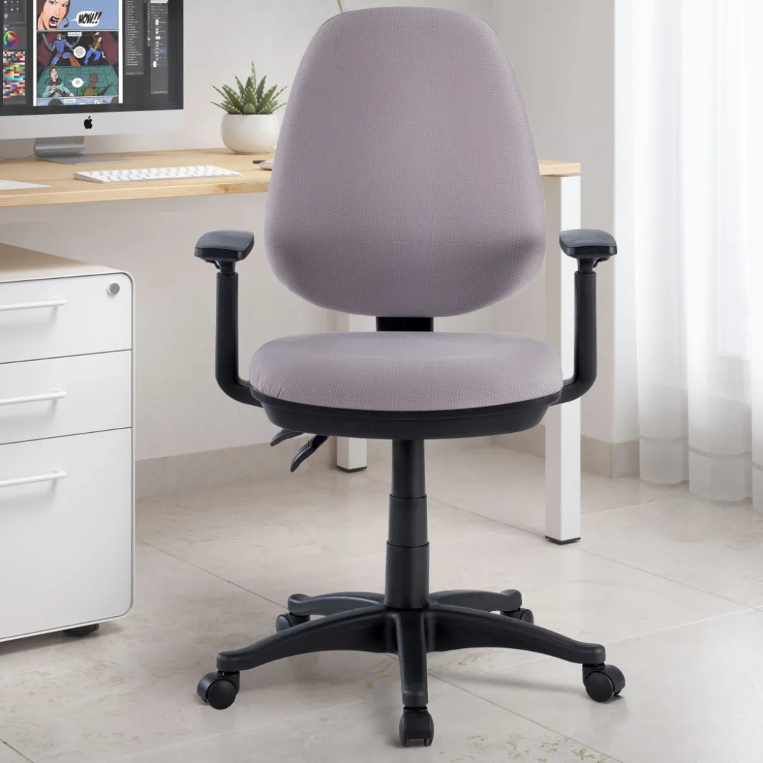 Silla de escritorio en tela Eco Con Brazos, mecanismo asyncron