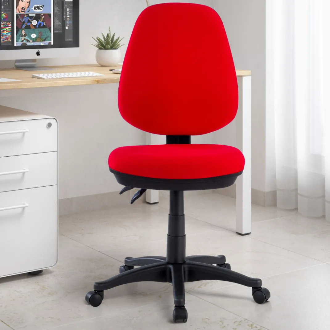 Silla de escritorio en tela Eco, mecanismo asyncron
