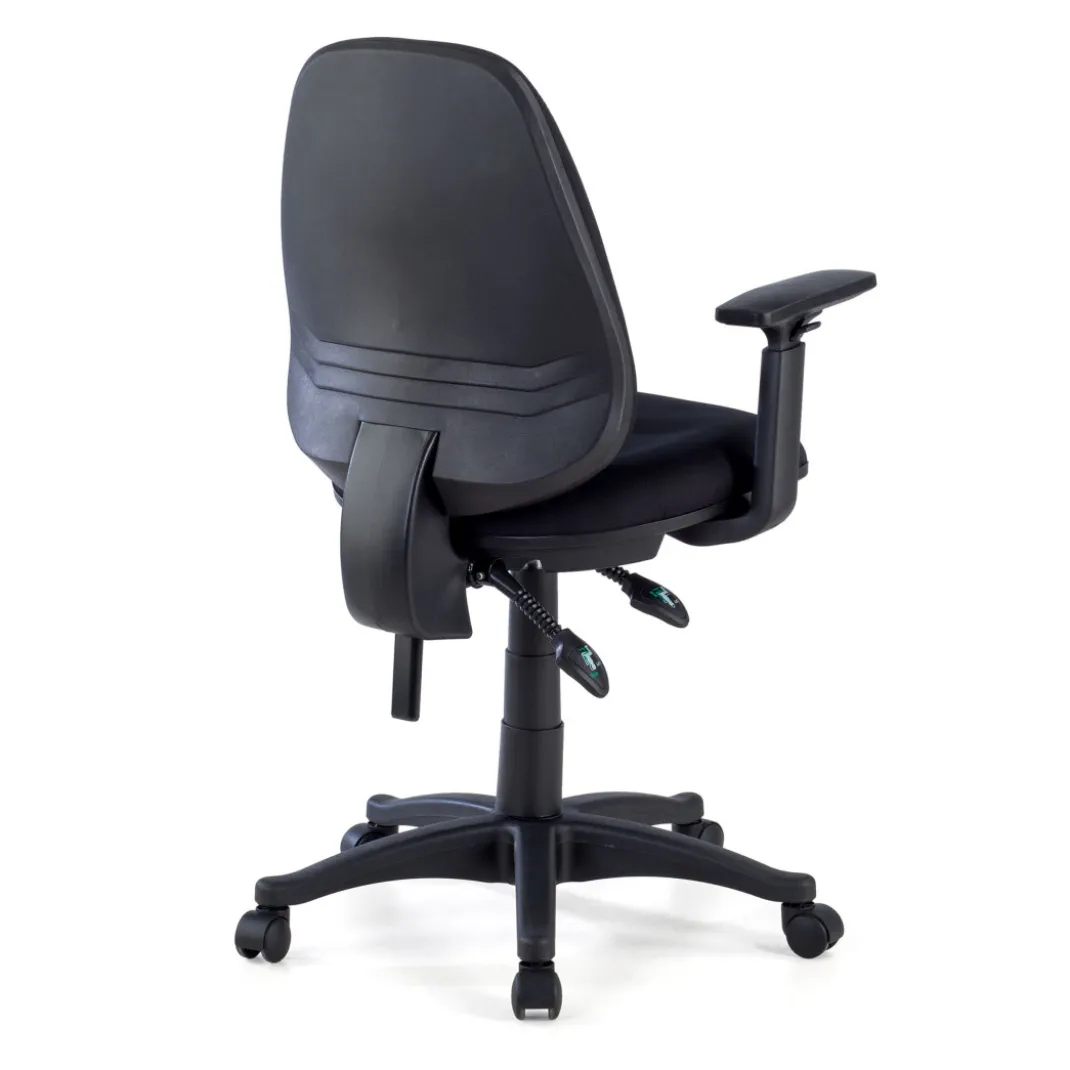 Silla de escritorio en tela Eco Con Brazos, mecanismo asyncron