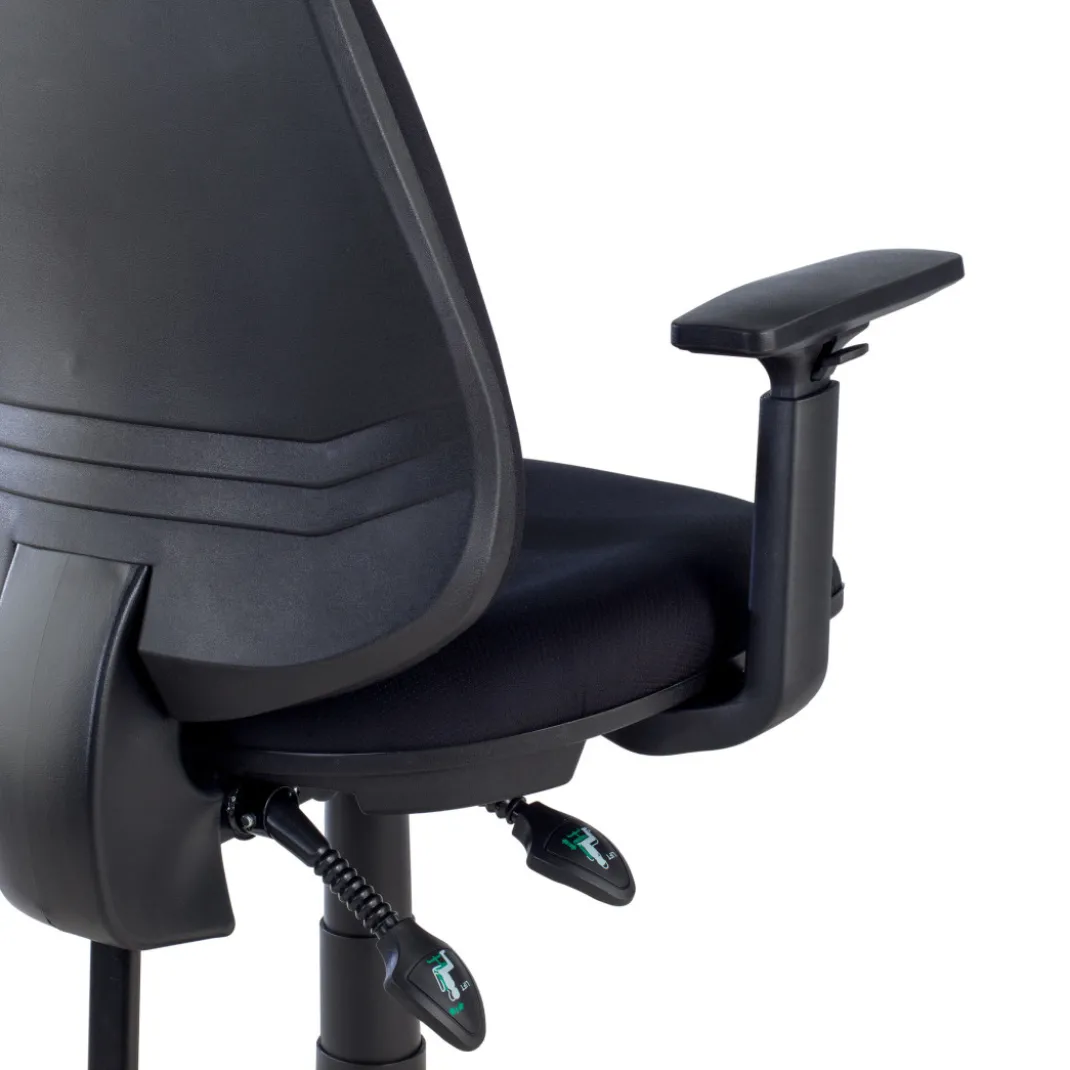 Silla de escritorio en tela Eco Con Brazos, mecanismo asyncron