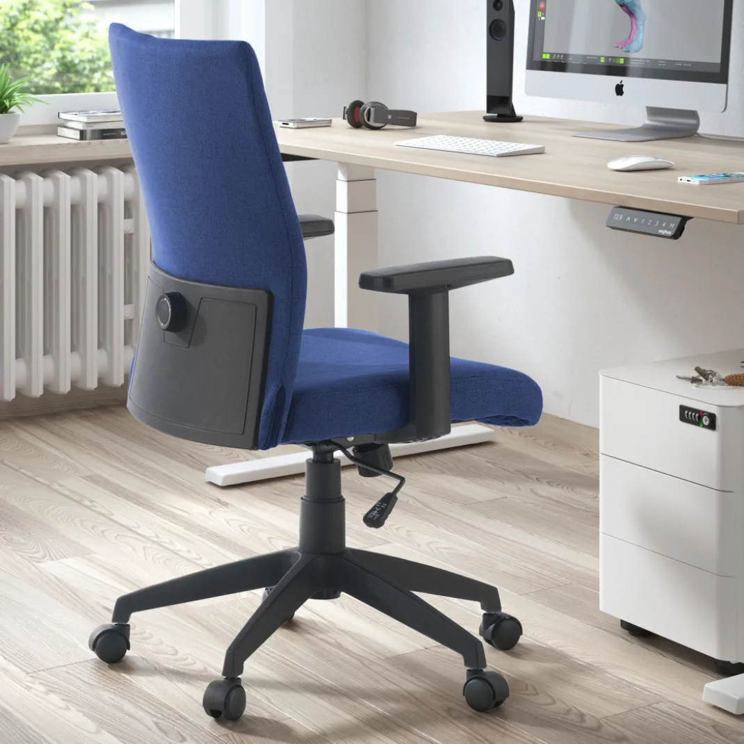 Silla de escritorio giratoria Parma, mecanismo basculante