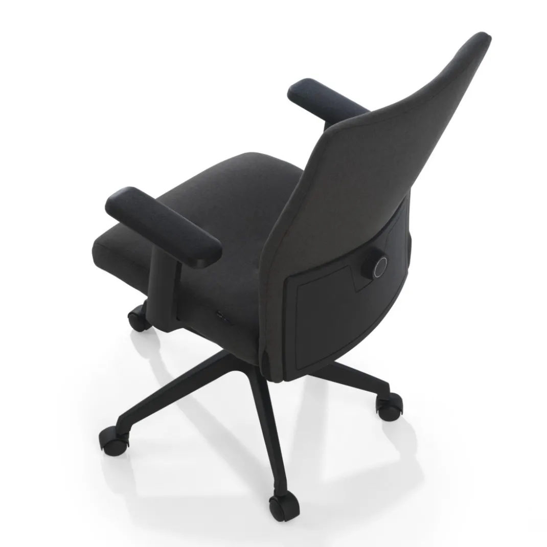 Silla de escritorio giratoria Parma, mecanismo basculante