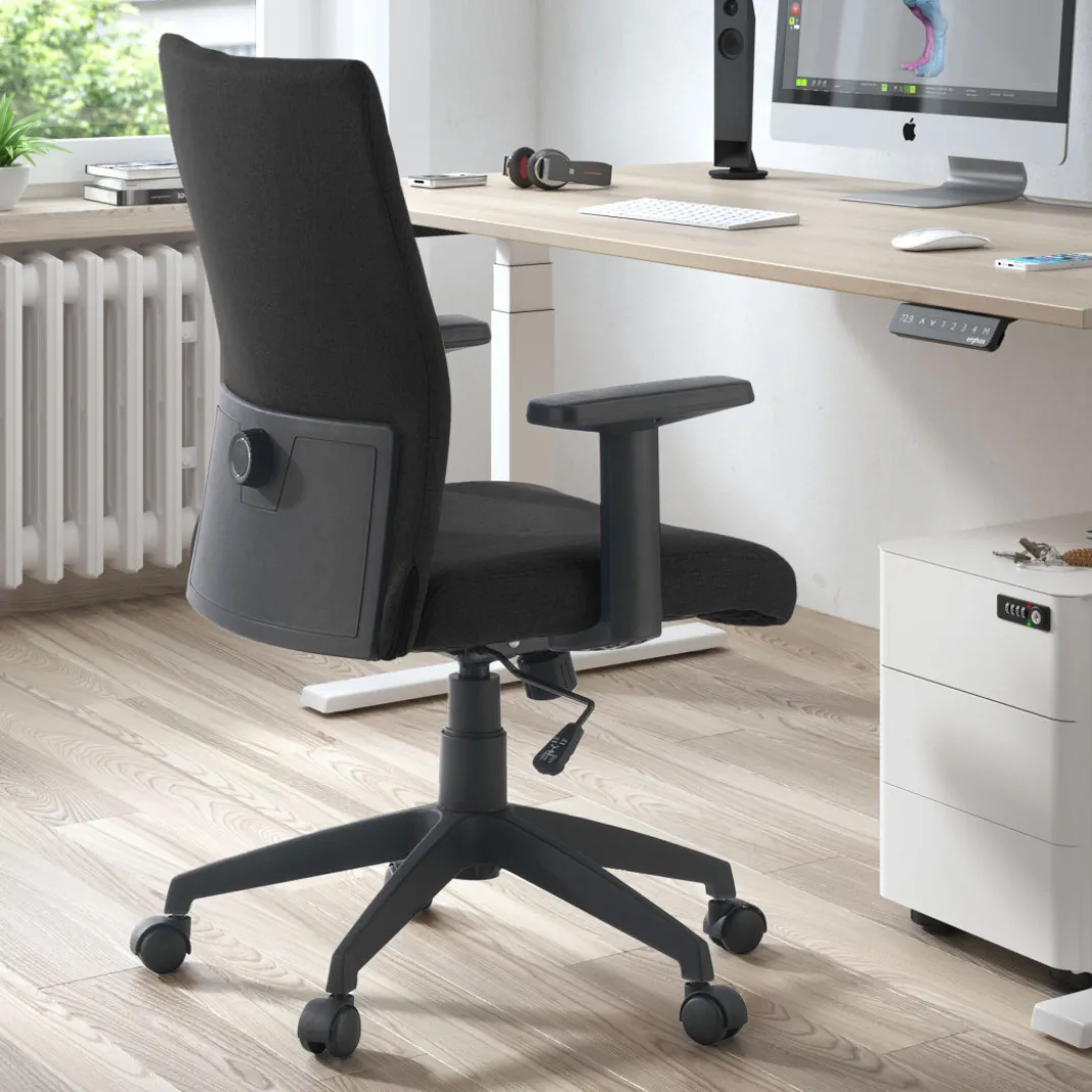 Silla de escritorio giratoria Parma, mecanismo basculante