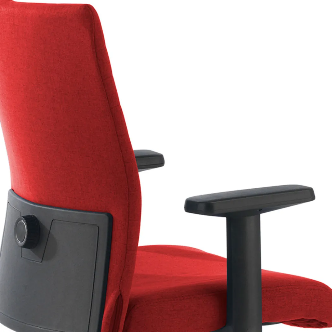 Silla de escritorio giratoria Parma, mecanismo basculante