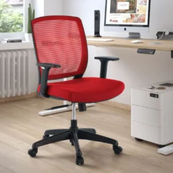 Silla de escritorio giratoria Nicole, red