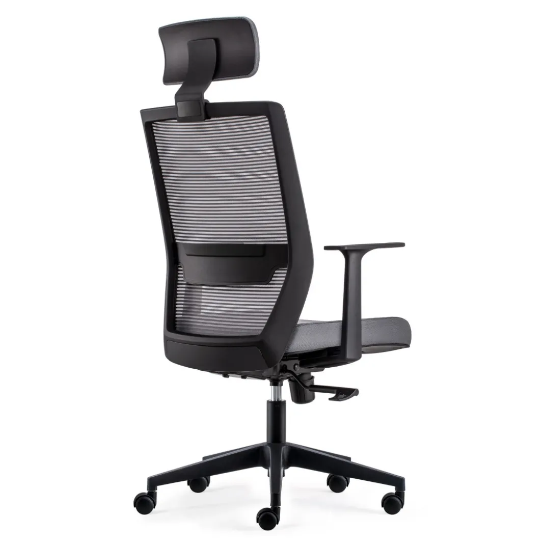 Silla de oficina Axel, espuma inyectada, con reposacabezas