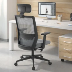 Silla de oficina Axel, espuma inyectada, con reposacabezas