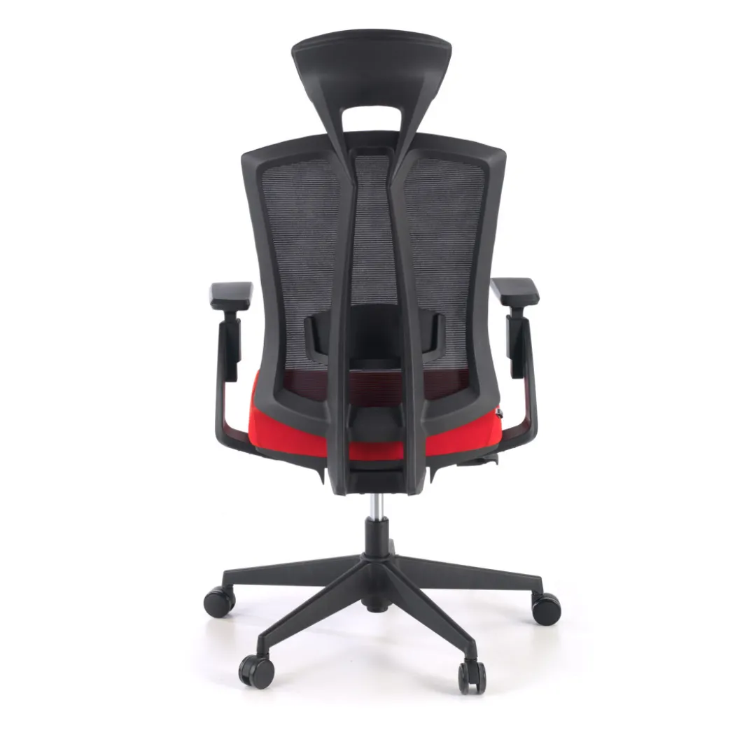 Silla de oficina Baron, reposacabezas, brazos 3D, red