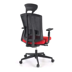 Silla de oficina Baron, reposacabezas, brazos 3D, red