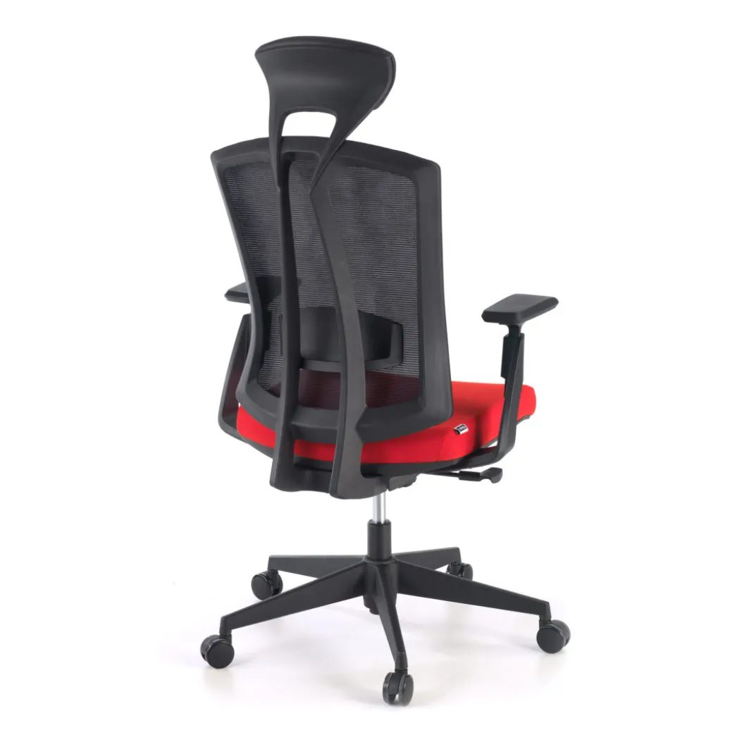 Silla de oficina Baron, reposacabezas, brazos 3D, red