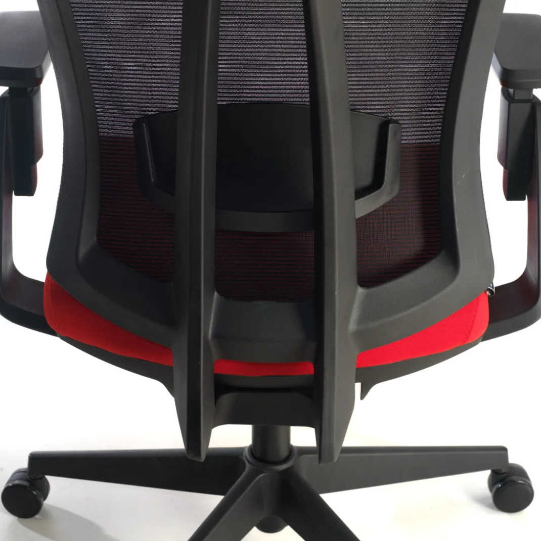 Silla de oficina Baron, reposacabezas, brazos 3D, red