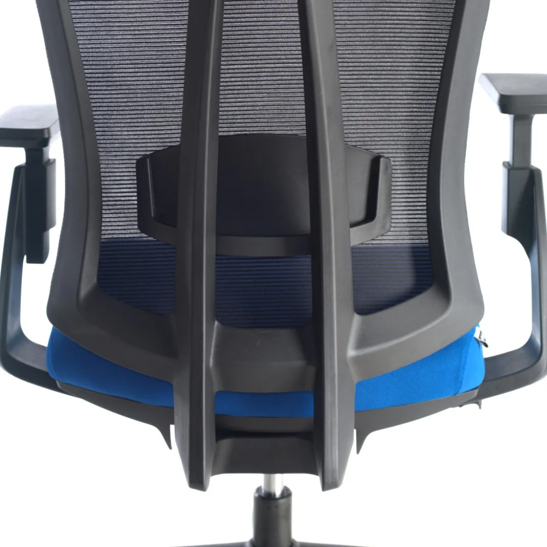 Silla de oficina Baron, reposacabezas, brazos 3D, red
