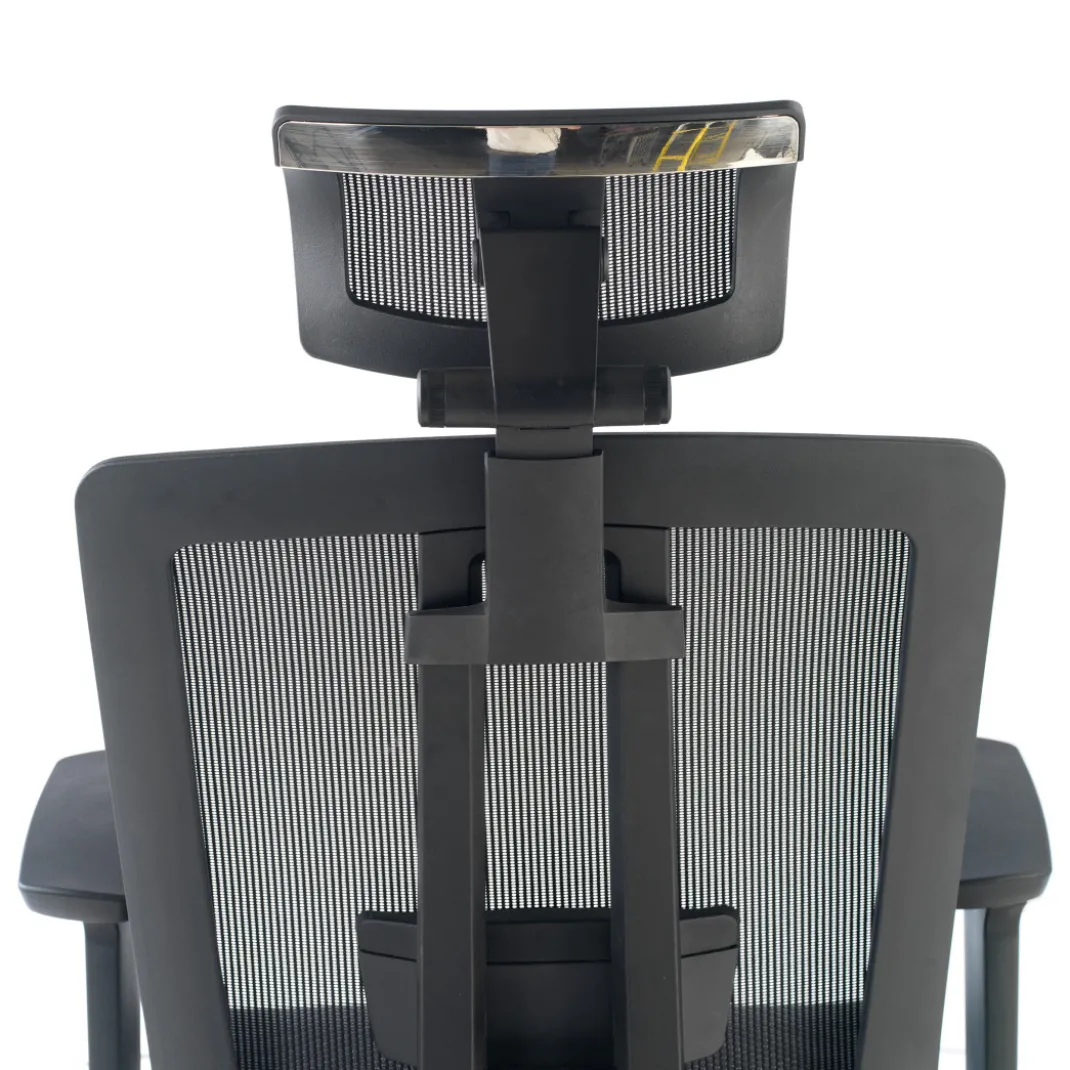 Silla de oficina Ergomax, premium, red con reposacabezas