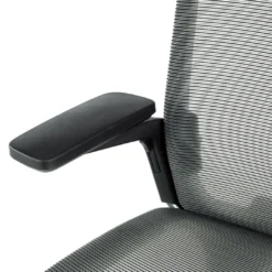 Silla de oficina ergonómica aluminio Duna red negra