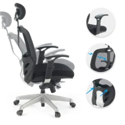 Silla de oficina ergonómica Madonna con reposacabezas