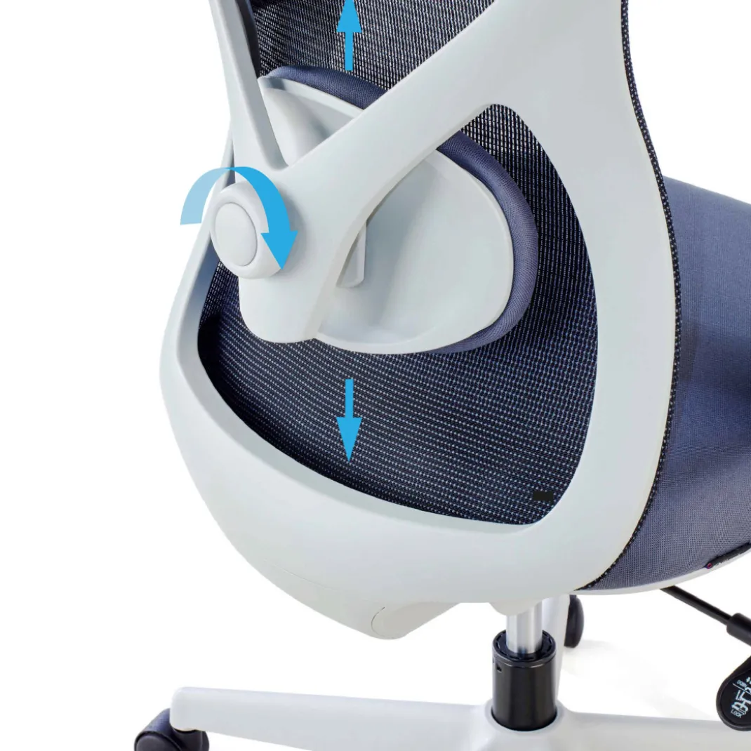 Silla de Oficina Ergonómica Prime white, brazos regulables