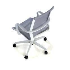 Silla de oficina giratoria Ice white red