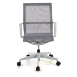 Silla de oficina giratoria Ice white red