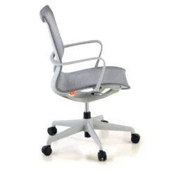 Silla de oficina giratoria Ice white red