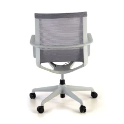 Silla de oficina giratoria Ice white red