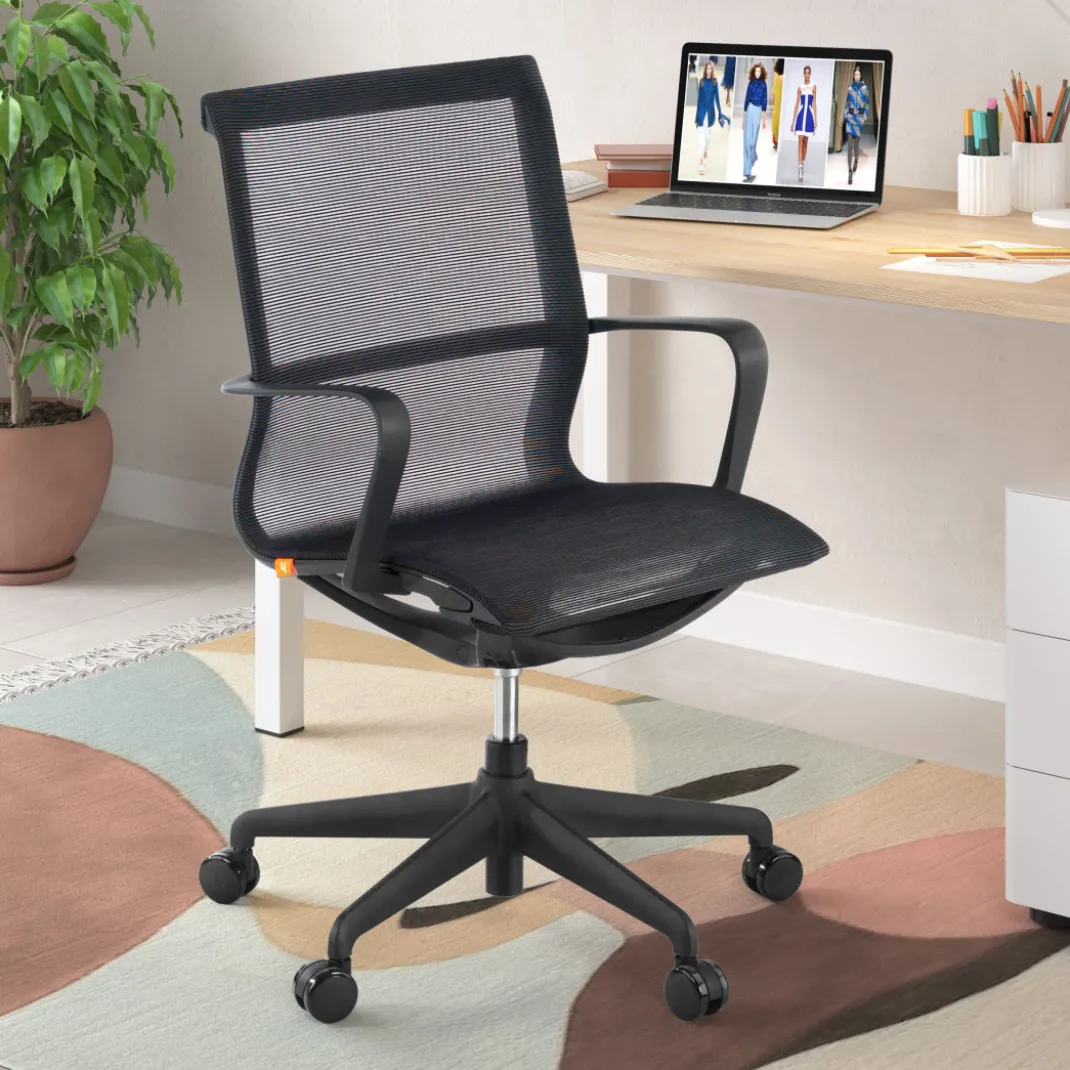 Silla de oficina giratoria Ice white red