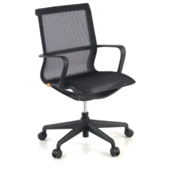 Silla de oficina giratoria Ice white red