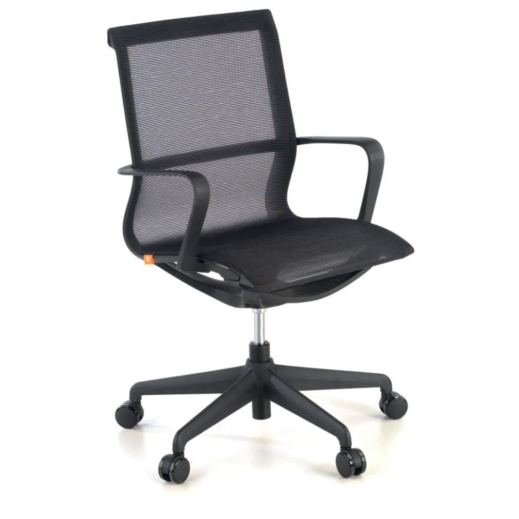 Silla de oficina giratoria Ice white red